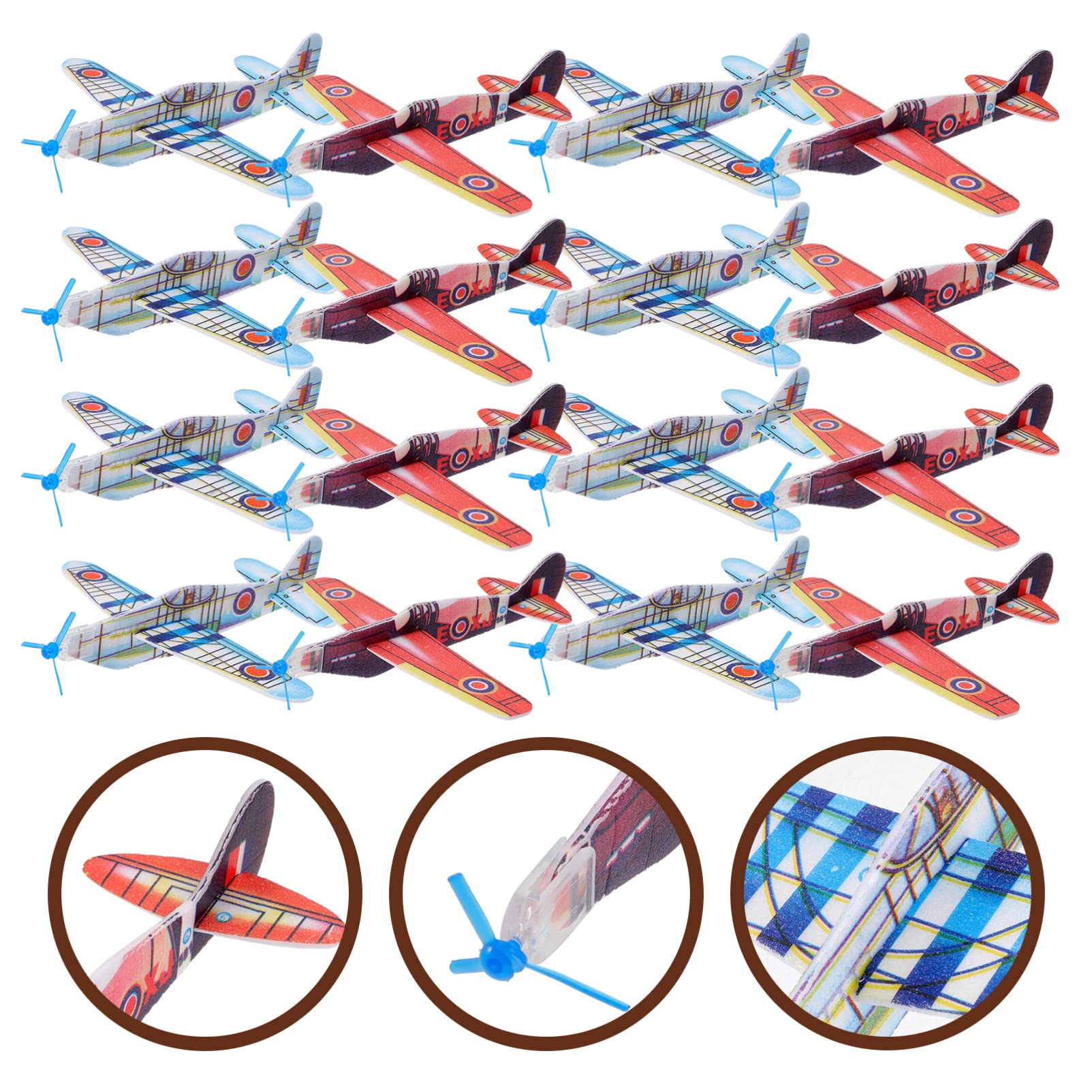 36pcs Airplane Toys Set - Interactive Glider Planes for Kids, Fun Outdoor Flying Toys for Boys & Girls | Perfect for Birthday Party Favors, Classroom Prizes & Outdoor Play Activities