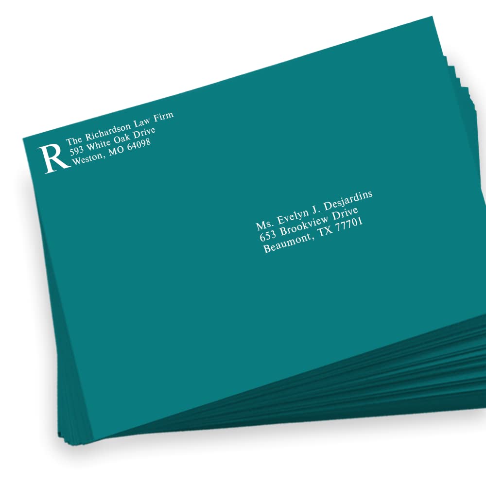 Premium LUXPaper 9 x 12 Booklet Envelopes - Teal Color, 80lb. Text Weight, Pack of 500 - Perfect for Wedding Invitations, Business Mailings & Stationery Packaging