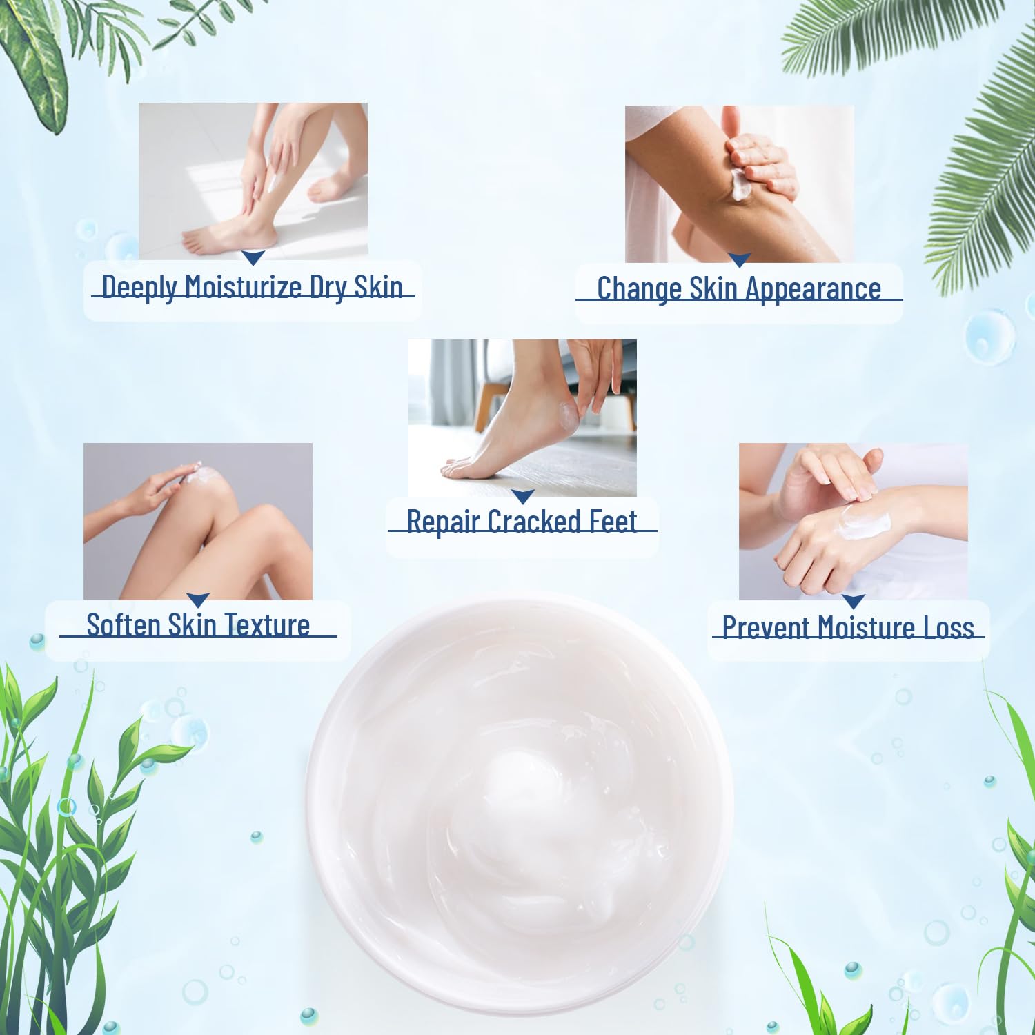 40% Urea Foot Cream for Cracked Heels & Dry Feet - Intensive Moisturizing Treatment for Rough, Calloused Skin - 5.29 fl.oz - Perfect for Daily Foot Care & Softening Hard Skin at Night