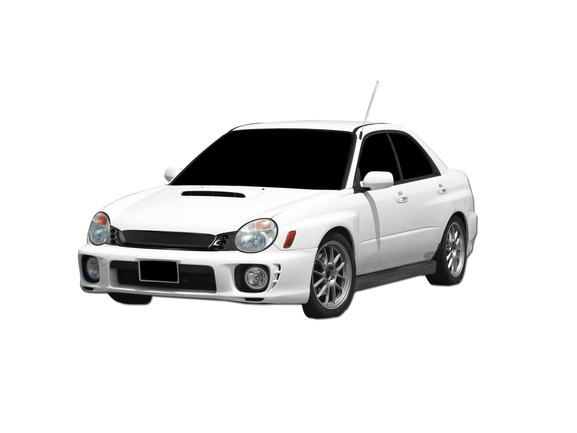 Armordillo USA 7150058 Gloss Black Mesh Front Grill Grille for 2002-2003 Subaru Impreza | Upgrade Your Car's Style & Protection | Perfect for Street Racing & Car Shows