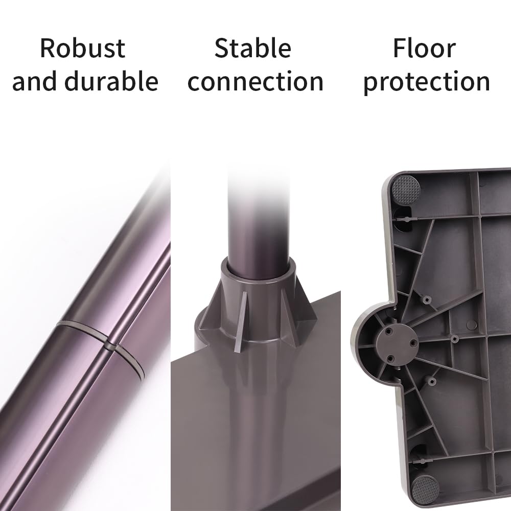 Laymi Vacuum Stand for Dyson V7 V8 V10 V11 V12 V15 - Sturdy Aluminum Docking Station with Accessory Holder & Cable Slot | Compact Storage Bracket for Dyson Cordless Vacuums | Perfect for Home, Garage & Office Organization