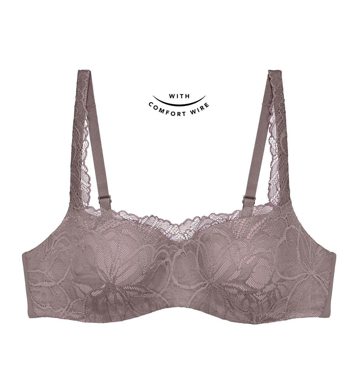 Illusion Lace Balconette Bra - Seamless Body Makeup Bra for Women | Perfect for Everyday Wear, Special Occasions & Enhancing Outfits