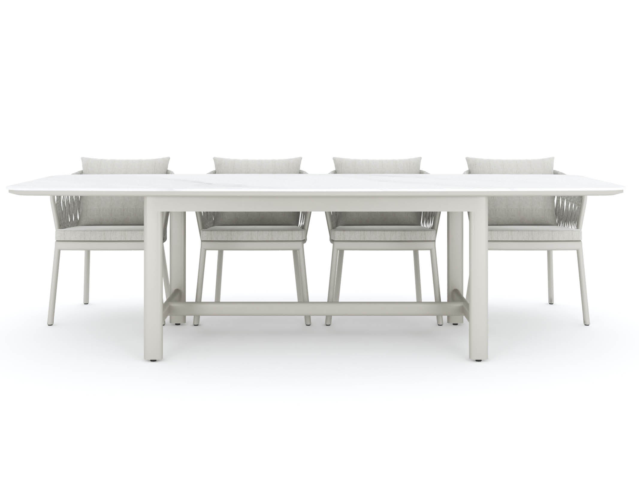 Elegant Curved Dining Table for Modern Home - Perfect for Small Spaces, Breakfast Nooks & Contemporary Dining Rooms