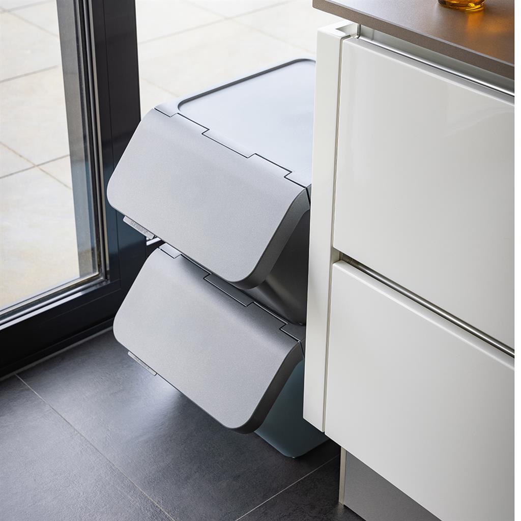 Sigma Home 60L Sorting Unit - Anthracite Storage Bin for Organizing Closet, Pantry, or Garage | Durable Plastic Container for Home & Office Organization