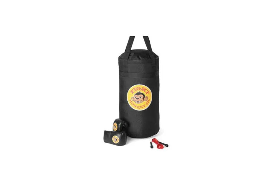 Fight Monkey JR. Youth All Purpose Starter Kit - Boxing Gloves & Training Gear for Kids - Perfect for Home Workouts, Martial Arts & Boxing Practice