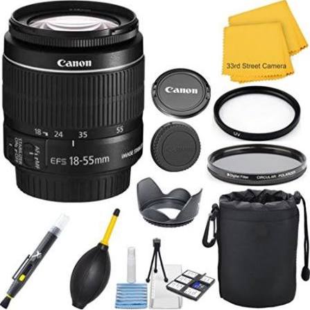 Canon EF-S 18-55mm f/3.5-5.6 IS II Standard Zoom Lens (White Box) for Canon DSLR Cameras - Perfect for Travel, Portrait & Everyday Photography