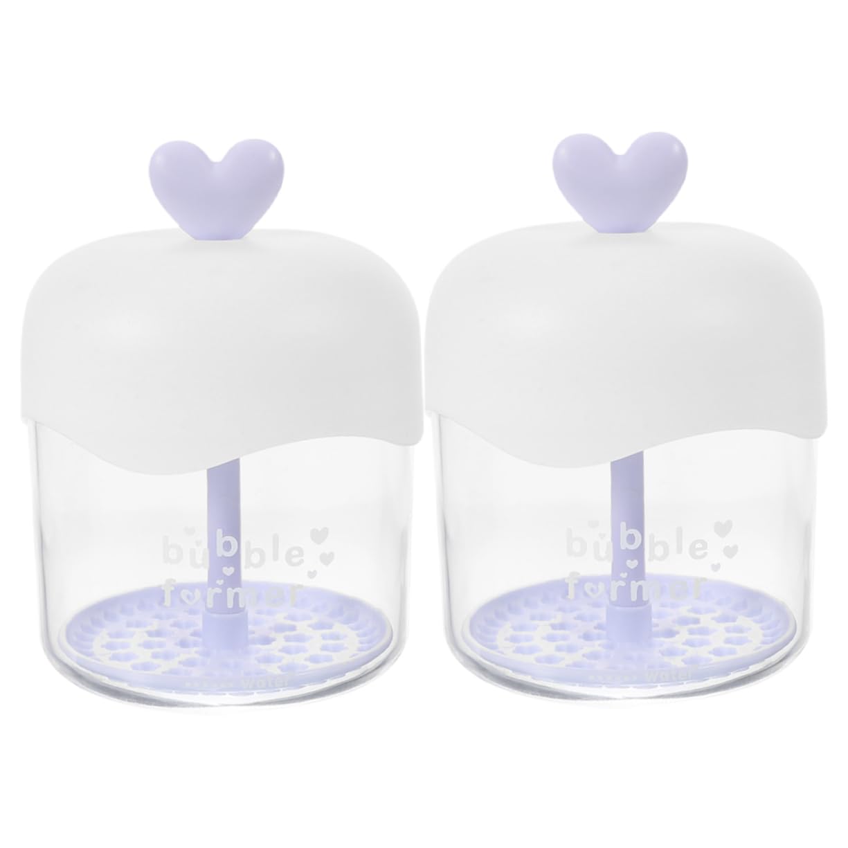 2pcs Manual Face Foam Maker - Bubble Foamer Cup for Gentle Facial Cleansing | Creates Rich Lather for Deep Cleansing | Perfect for Travel & Daily Skincare Routine (Purple)