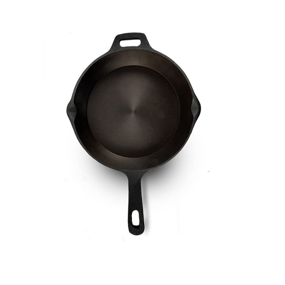 Pre-Seasoned Super Smooth Cast Iron Skillet - 10 Inch (25 cm) Heavy Duty Cookware for Searing, Baking & Frying - Perfect for Stovetop, Oven & Outdoor Cooking