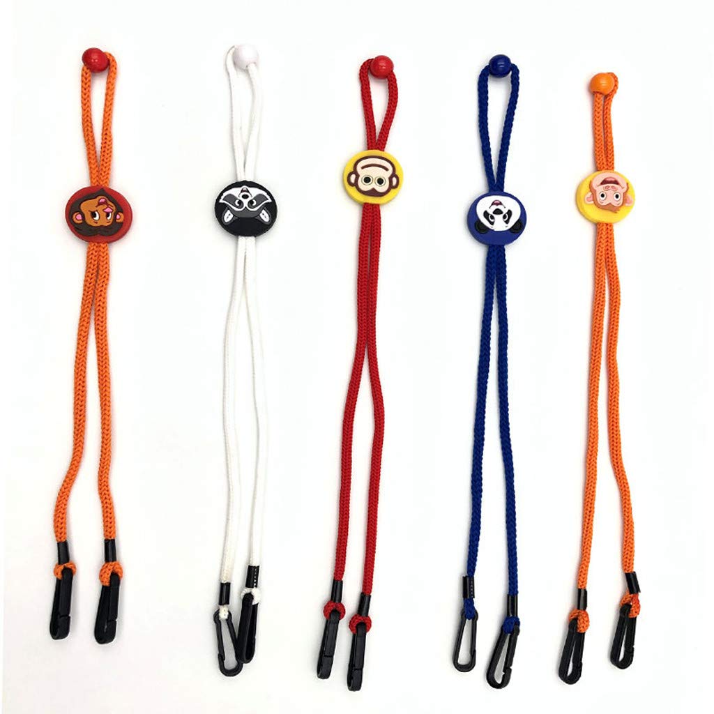 Adjustable Kids Face Mask Lanyard with Clips - Comfortable Neck Strap for Children, Reusable Mask Holder & Ear Saver - Perfect for School, Travel, and Daily Protection