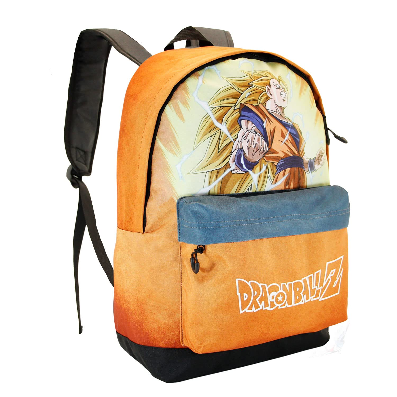 Dragon Ball Impulse Backpack HS FAN - Official Anime Collectible Orange School Bag for Cosplay, Conventions & Daily Use
