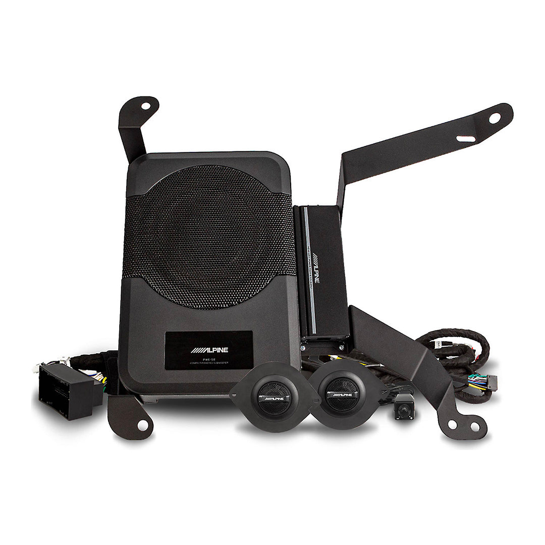 Alpine PSS 23WRA Premium Powered Audio System Upgrade Kit for 2018-2023 Jeep Wrangler Unlimited JL - Enhanced Sound Quality for Off-Road Adventures & Daily Commuting