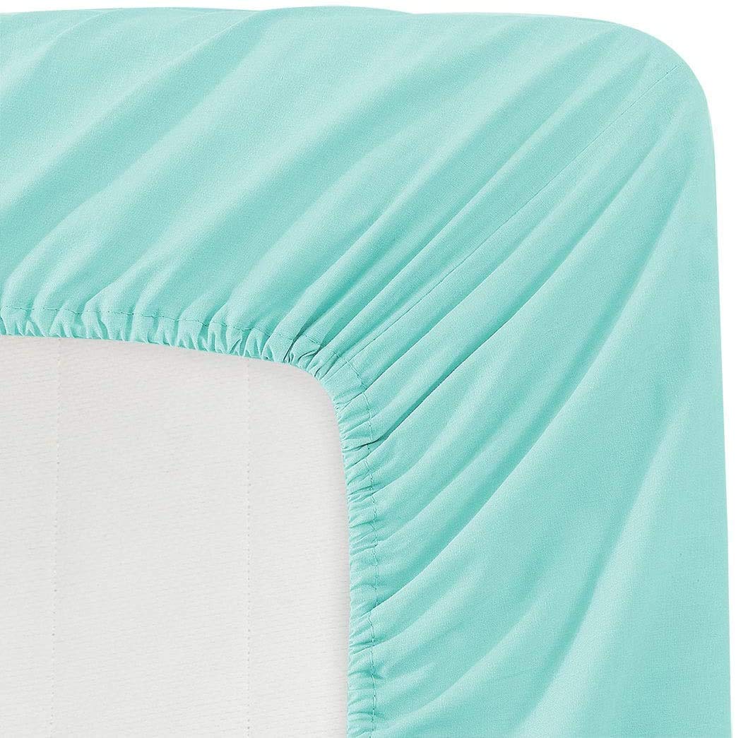 4Pcs California King Sheets Set - 800 Thread Count 100% Organic Cotton Bedding, Soft & Smooth Single Ply Deep Pocket Sheets Fits Mattress Up to 20