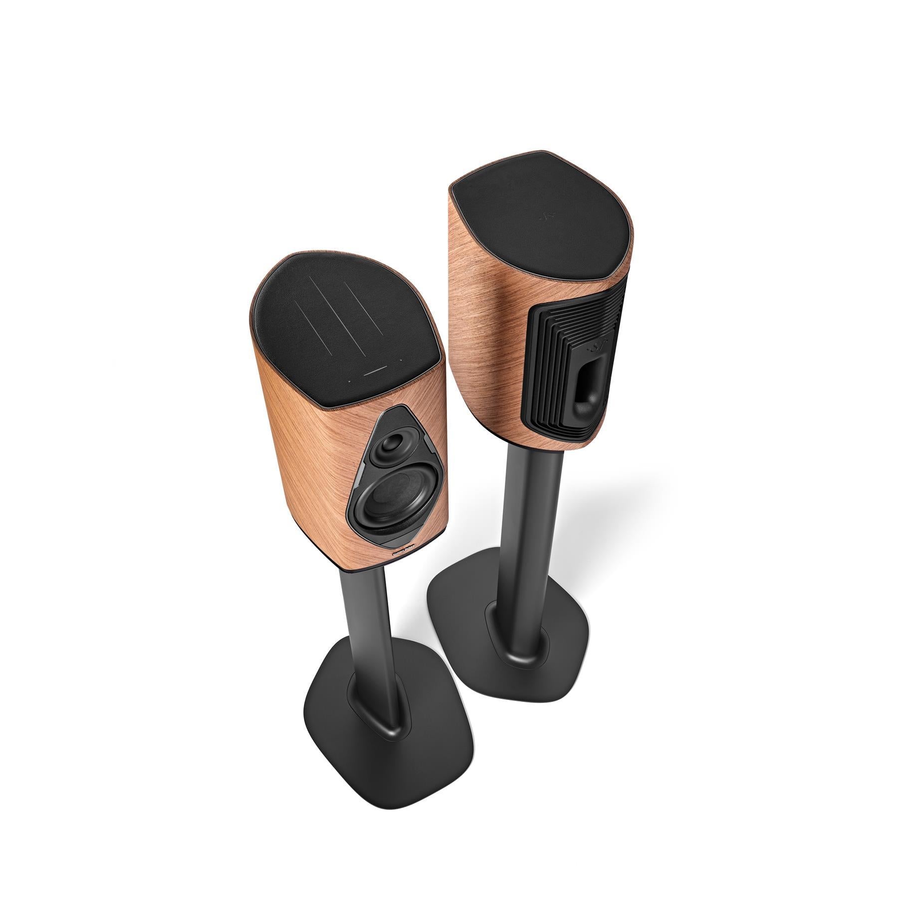 Sonus faber Duetto Active Stereo Speakers with Stands - Premium Wireless Bookshelf Speakers for Home Theater, Music Studio & Office | Hi-Fi Sound System with Bluetooth Connectivity