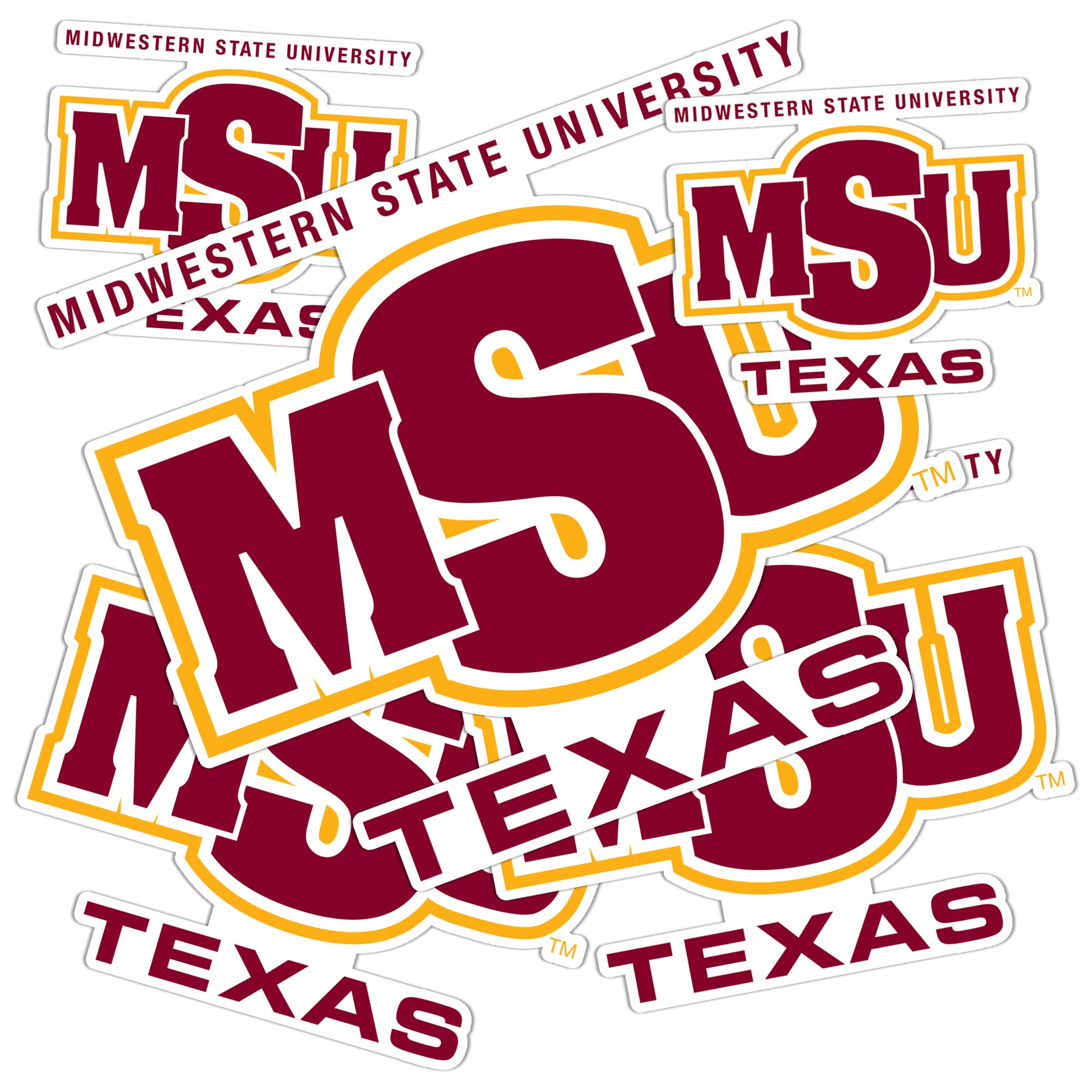 MSU Mustangs Vinyl Decals - Desert Cactus Design for Laptop, Water Bottle, Car & Scrapbook - Perfect for College Students, Alumni & Fans - Western State University Stickers for School Spirit & Decor