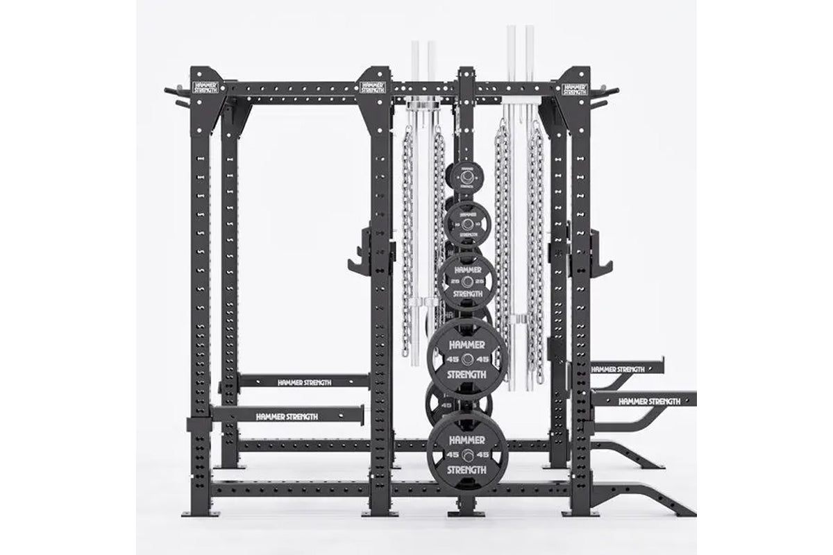 Hammer Strength HD Elite ID Combo Rack - Professional Gym Power Rack for Weightlifting & Strength Training - Perfect for Home & Commercial Gym Use