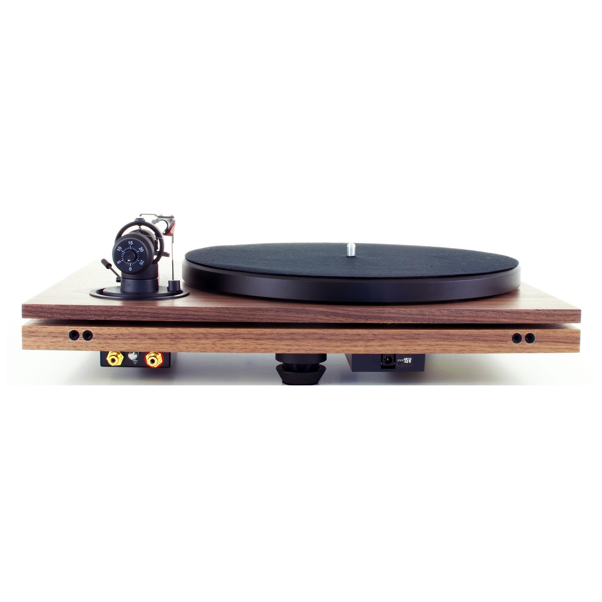 Music Hall MMF 3.3SE Walnut Turntable - High Fidelity Vinyl Record Player with Belt Drive & Adjustable Tonearm - Perfect for Audiophiles & Home Entertainment Systems