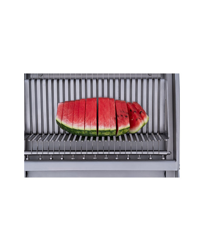 Cancan® Large Melon Cutter - Premium Stainless Steel Watermelon Slicer with Ergonomic Handle - Perfect for Summer BBQs, Picnics, and Fruit Salad Prep
