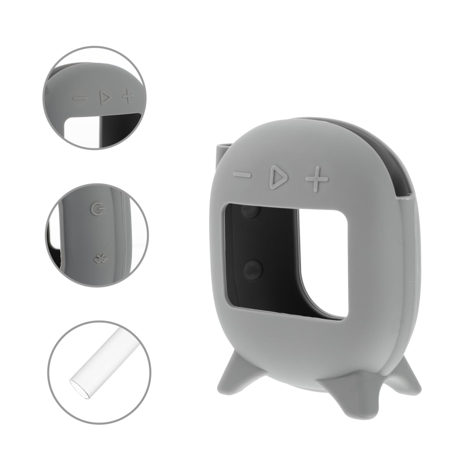 Jojofuny 3-Pack Impact Absorbing Wireless Speaker Sleeve Case for 4 Speakers - Dark Grey Scratch Protection (4 Boxes x 3) - Perfect for Travel, Gym & Outdoor Adventures