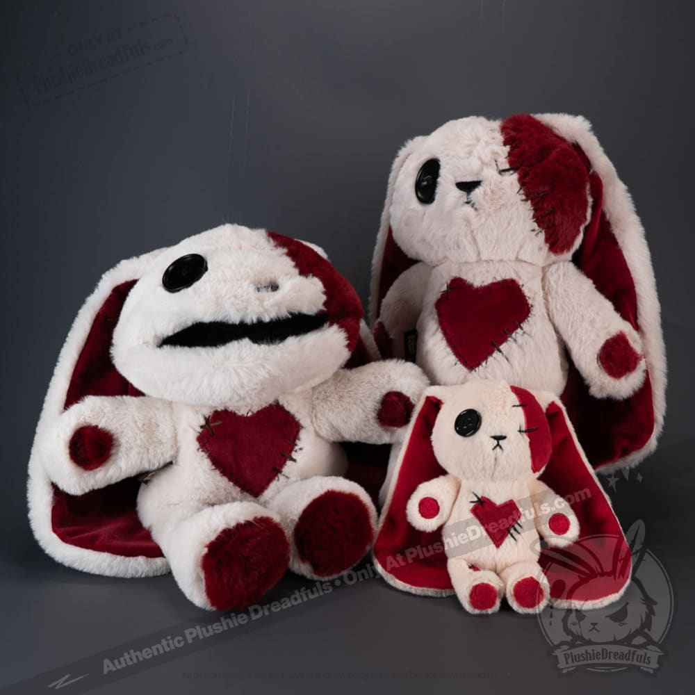 Plushie Dreadfuls Love Rabbit Plush Puppet - Soft Stuffed Animal Toy for Kids & Adults, Perfect for Cuddling, Gifts, and Home Decor