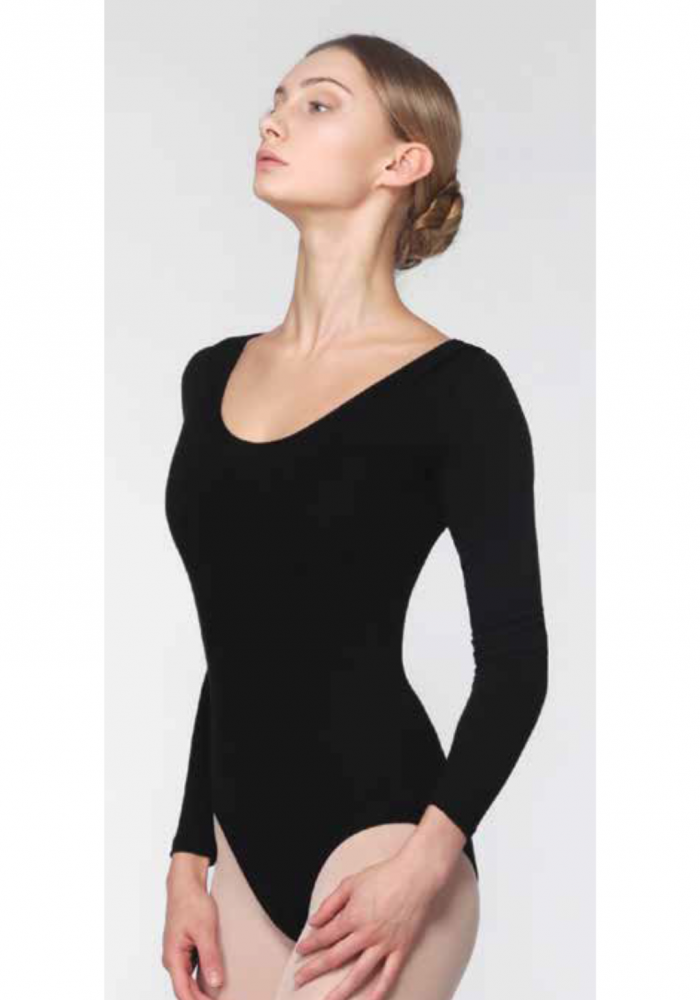 DLD03M Essential Long Sleeve Girls Leotard - Ballet Dance Gymnastics Leotard for Toddler & Kids - Stretchy Comfortable Performance Wear for Dance Class, Recital & Practice