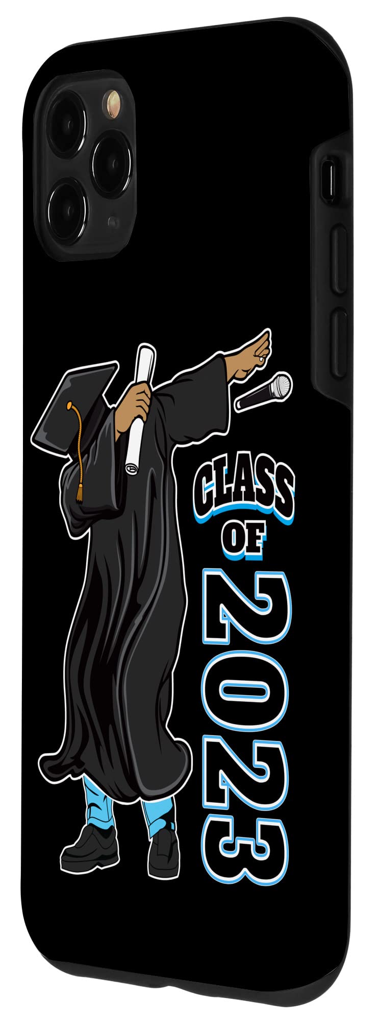 iPhone 11 Pro Max Case - Senior Black Graduation Design for Class of 2023 with Dabbing Graduate | Perfect Gift for High School & College Graduates | Protective Phone Cover for Daily Use & Special Occasions