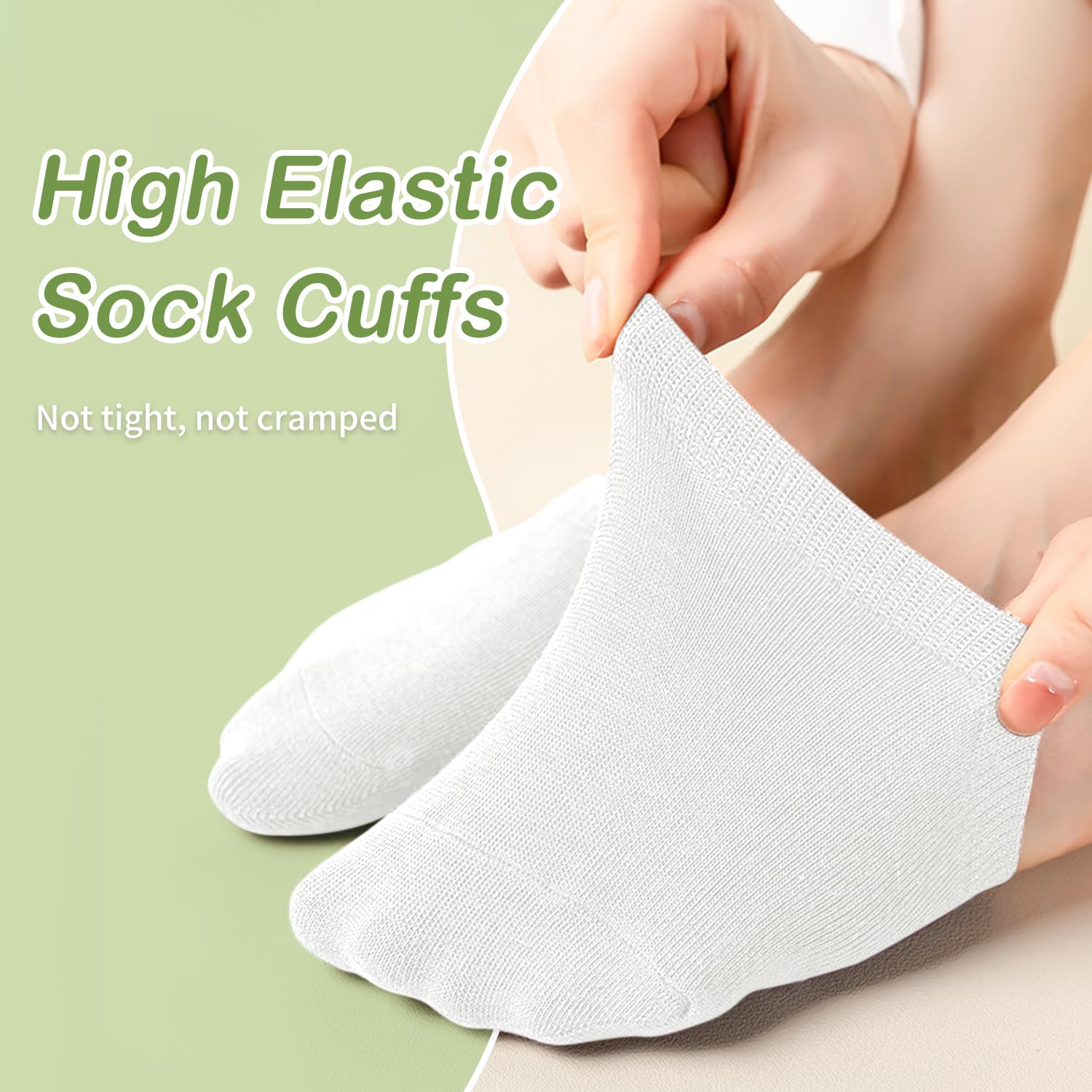 6 Pairs Women's Invisible Toe Socks - Non-Slip Half Socks for Shoes & Sandals