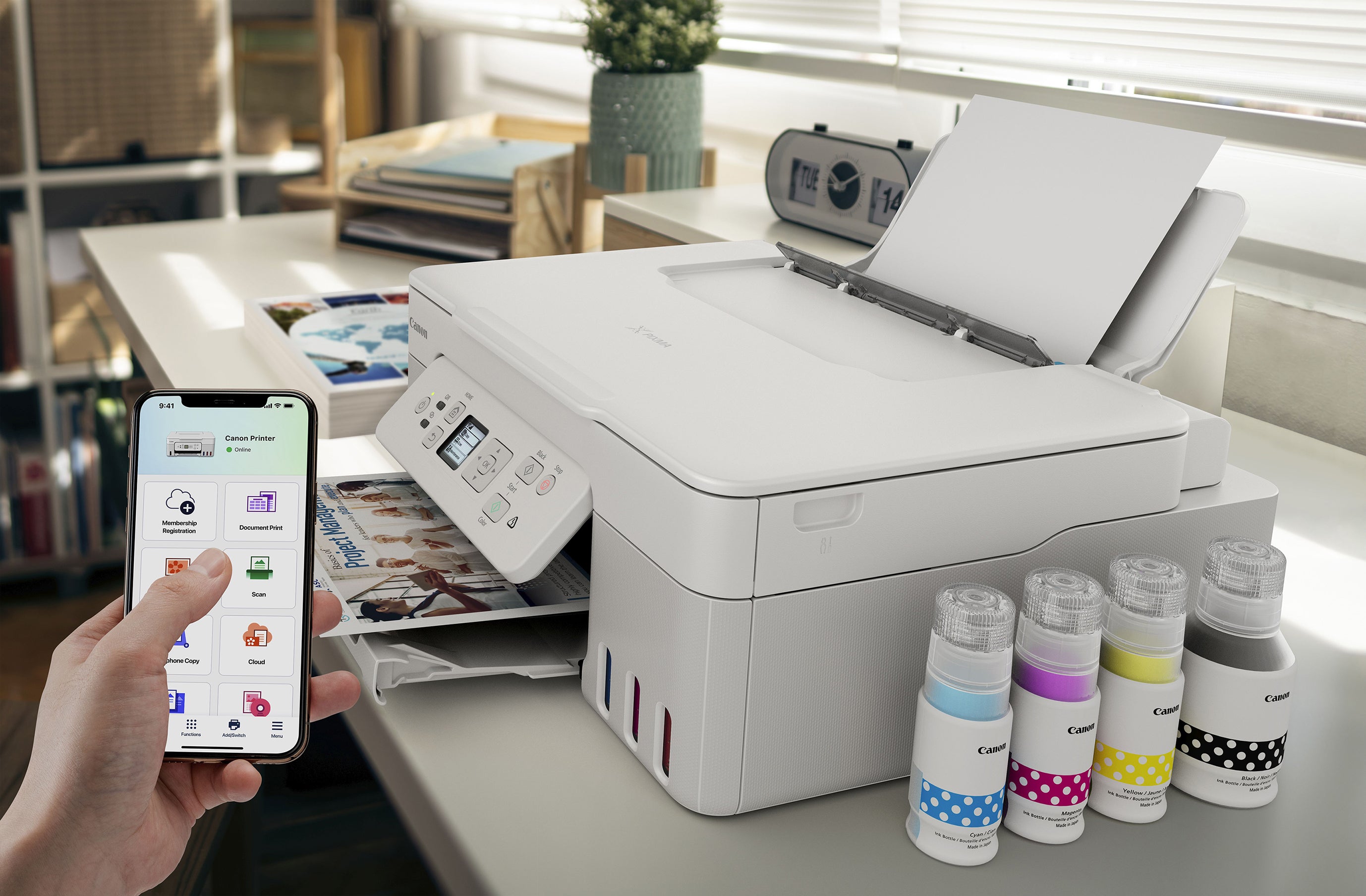 Canon PIXMA G3780 Wireless All-in-One Ink Tank Printer with Auto Duplex Printing - Ideal for Home, Office, and Small Business Use