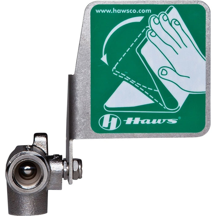 Haws SP229.158 Self Draining Eyewash Ball Valve with Handle - Emergency Eye Wash Station for Laboratories, Workshops & Industrial Safety Use
