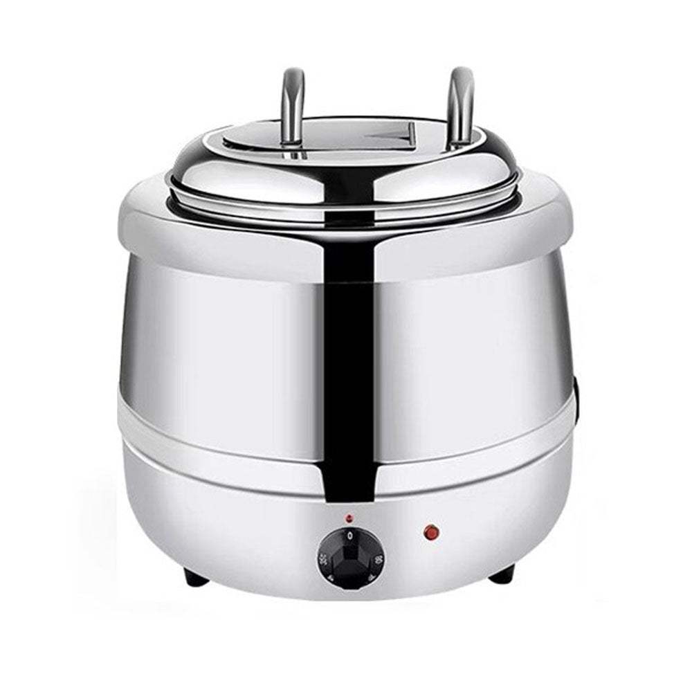 13L Commercial Electric Buffet Food Warmer - Stainless Steel Soup Warmer & Hot Holding Cabinet for Restaurants, Catering & Buffet Service