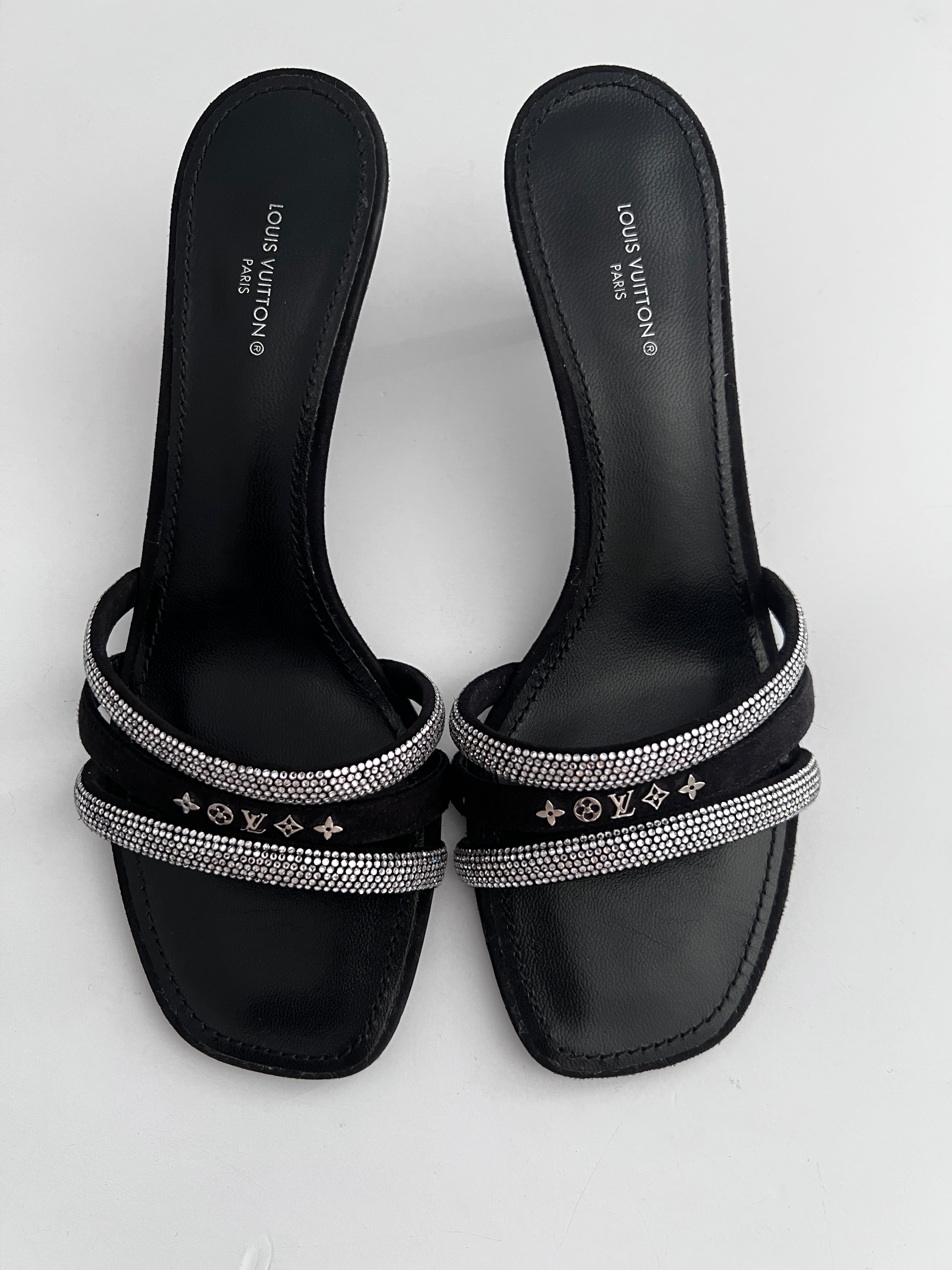 Louis Vuitton Appeal Mule Heels Women's Size 38 - Luxury Designer Platform Sandals for Parties, Weddings & Evening Events