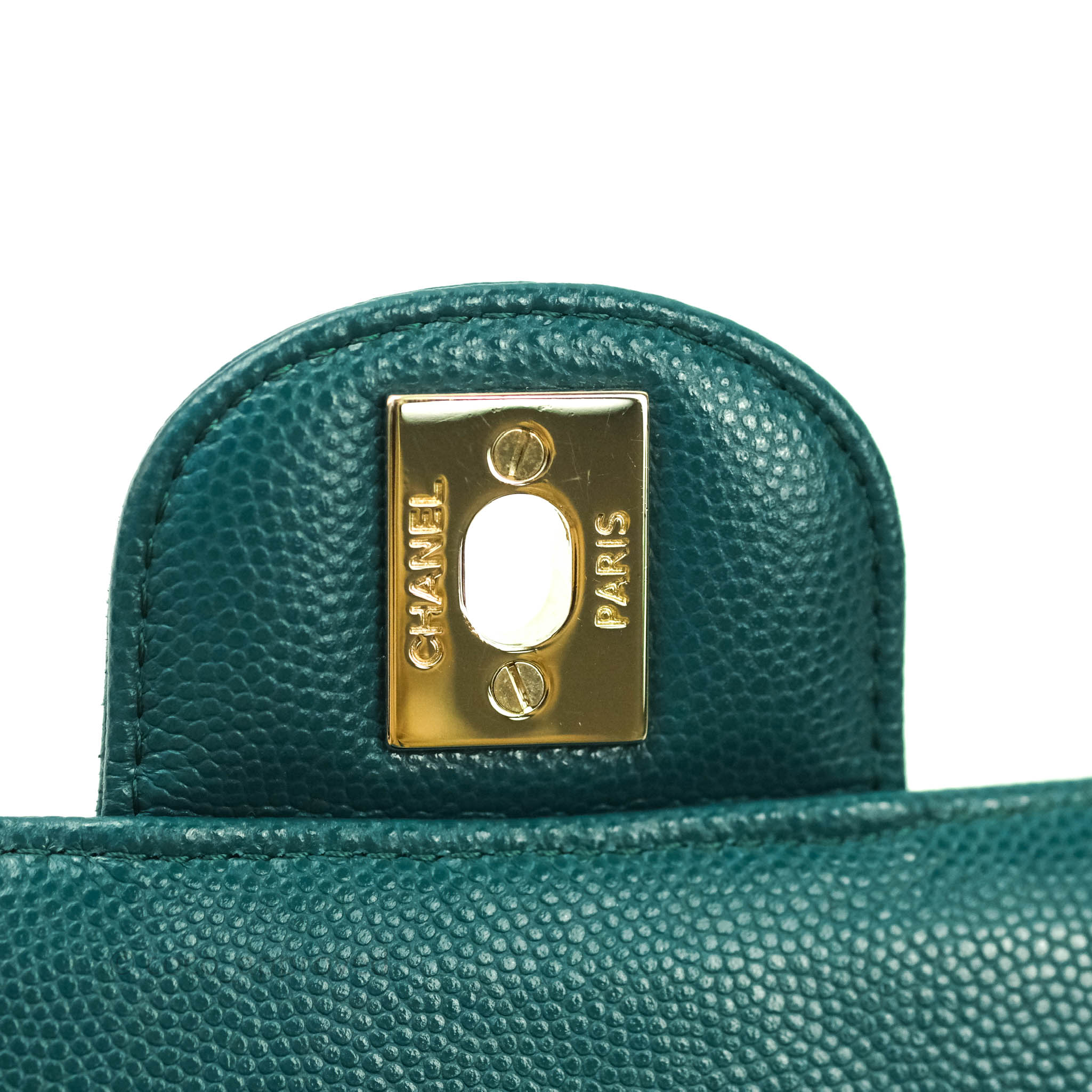 Chanel Chevron Mini Rectangular Caviar Leather Flap Bag - Dark Green with Gold Hardware | Luxury Crossbody Purse for Women, Perfect for Evening Events & Date Nights
