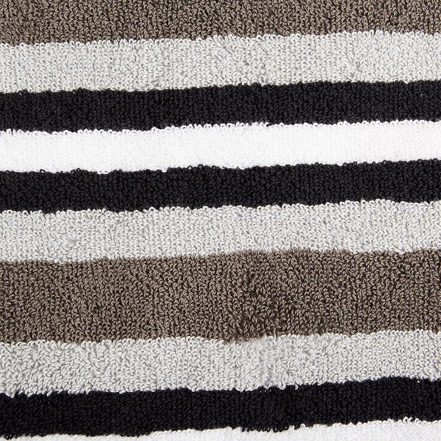 Premium Cotton Striped 2-Piece Bath Sheet Set - Super Absorbent & Soft Towels for Spa, Bathroom & Beach Use