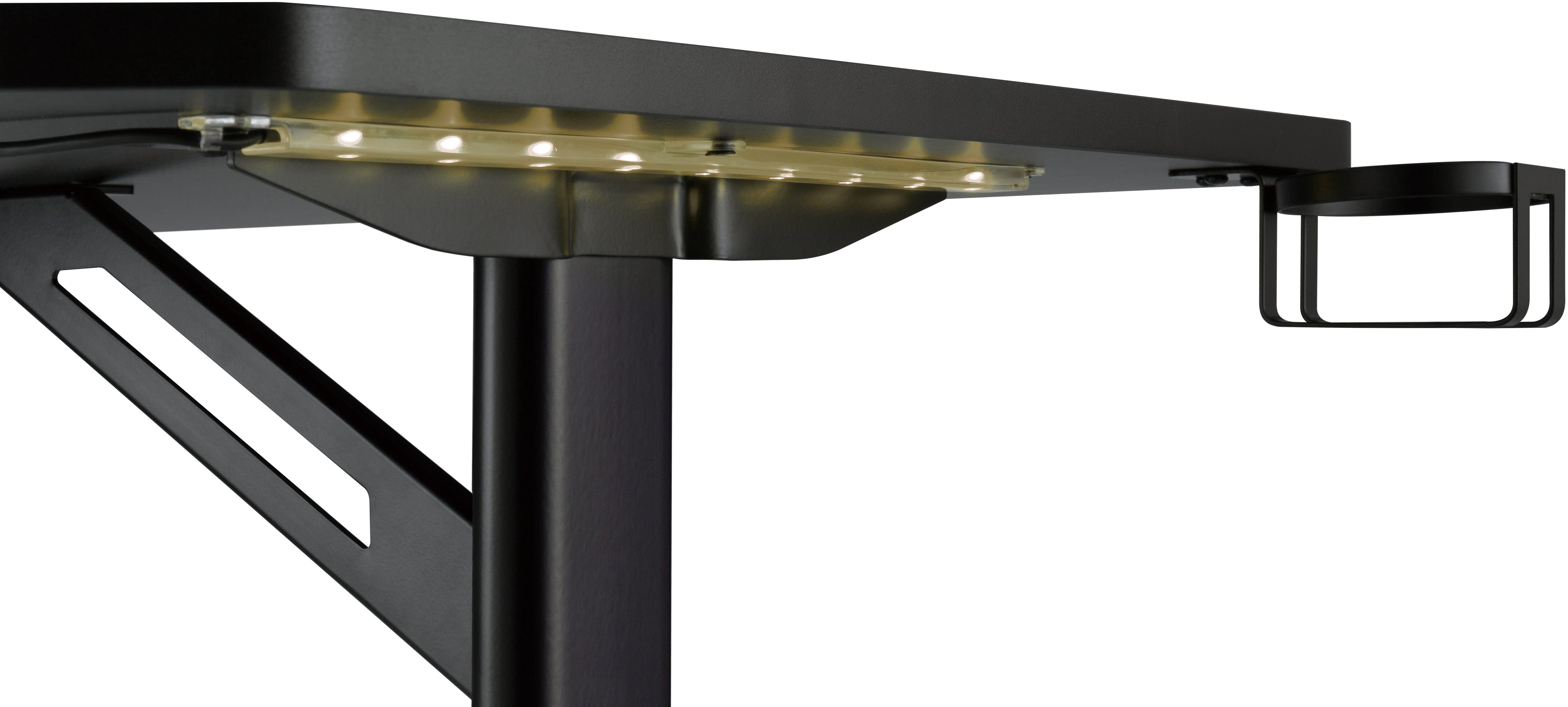 Safco Ultimate Computer Gaming Desk 5393 - Ergonomic Home Office Desk for PC & Console Gamers - Perfect for Streaming, Work & Study - Durable & Spacious Gaming Setup