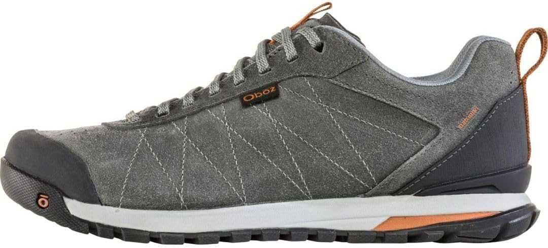 Oboz Men's Bozeman Low Leather Hiking Shoes - Lightweight & Durable Outdoor Footwear for Trail Walking, Camping & Adventure Travel
