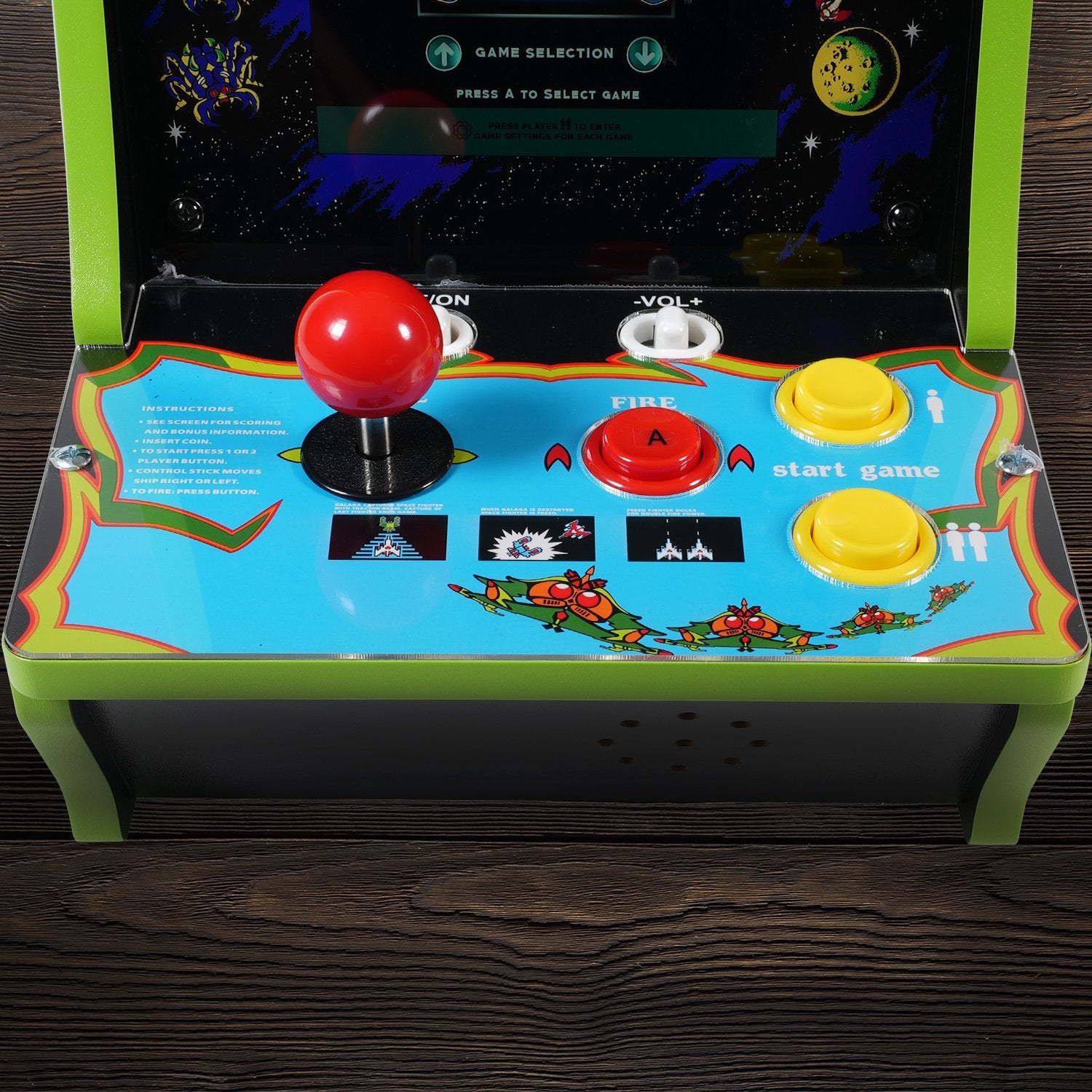 Arcade1UP Galaga + Gaplus Counter Cade 40th Anniversary Edition - Classic Arcade Game Machine for Home & Office Entertainment | Perfect for Gamers, Man Caves & Retro Gaming Rooms