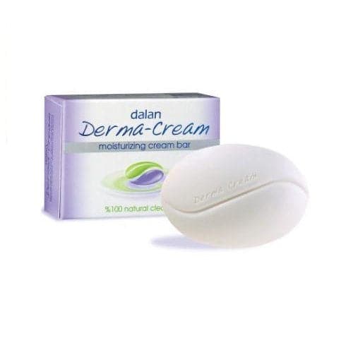 Dalan Derma Cream Soap - 100g Gentle Cleansing Bar for Sensitive Skin | Dermatologist Recommended Face & Body Wash for Dry, Acne-Prone Skin | Perfect for Daily Skincare Routine & Travel