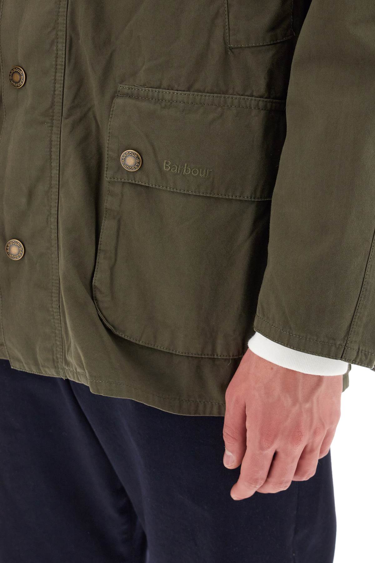 Barbour Ashby Casual Jacket for Men - Classic Waxed Cotton Outerwear for Outdoor Adventures & Urban Style