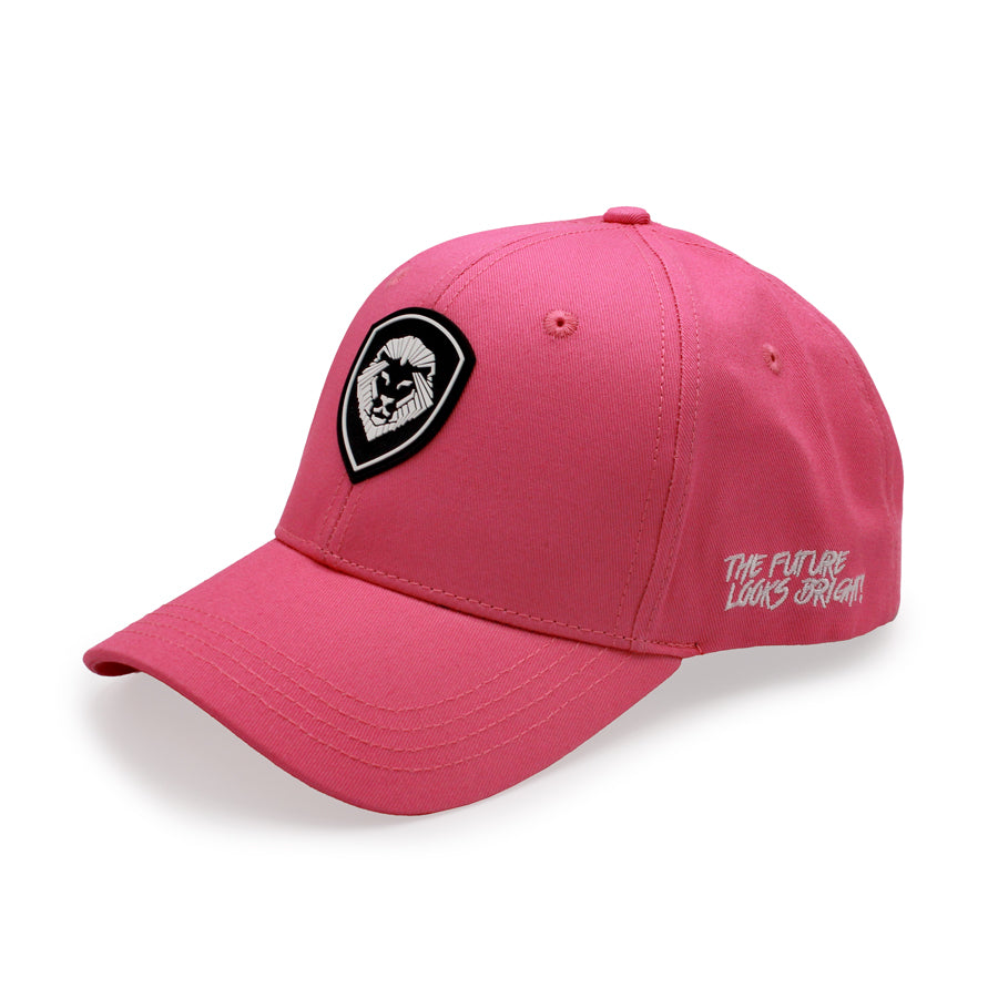 Women's VT Shield Logo Snapback Hat - Bright Pink Adjustable Baseball Cap for Casual Wear, Sports & Outdoor Activities