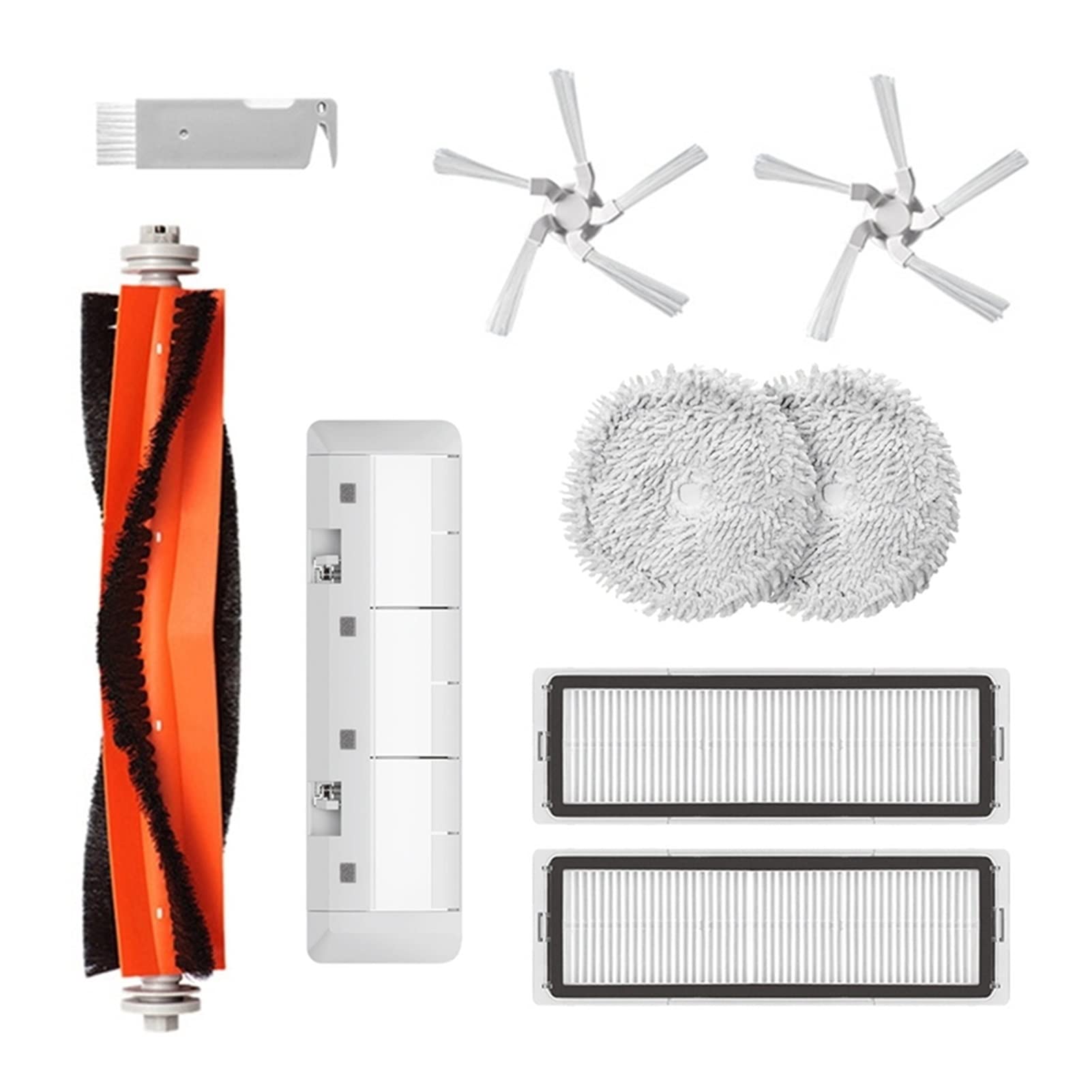Xiaomi Dreame W10 Vacuum Cleaner Replacement Parts Kit - Main Side Brush, HEPA Filter, Mop Cloth, Main Brush Cover - Compatible Accessories for Home Cleaning and Kitchen Maintenance (Color: As Shown) - Perfect for Deep Cleaning Floors, Carpets, and Hard Surfaces