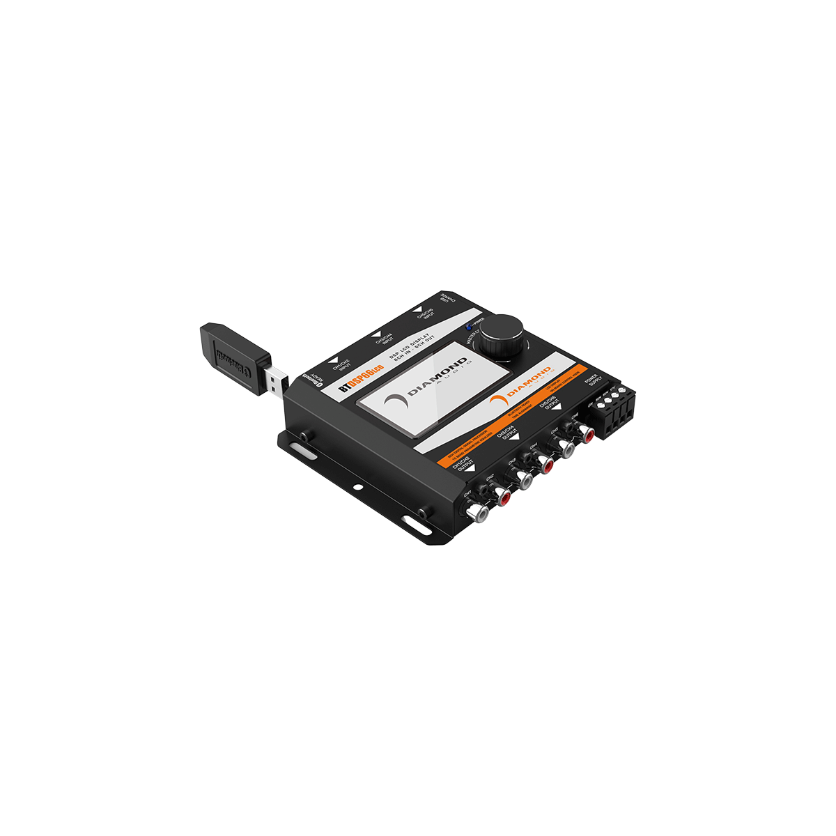 6 Channel Digital Signal Processor with Bluetooth & LCD Display - BTDSP66LCD - Perfect for Car Audio Systems, Home Theaters, and Professional Studio Setups