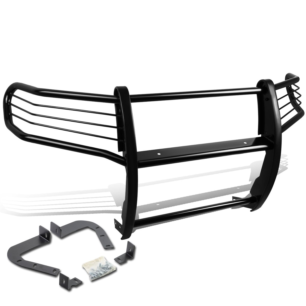 DNA MOTORING GRILL-G-048-BK Black Front Bumper Brush Grille Guard for 2011-2016 Jeep Grand Cherokee - Off-Road Protection & Stylish Upgrade for SUV Adventures