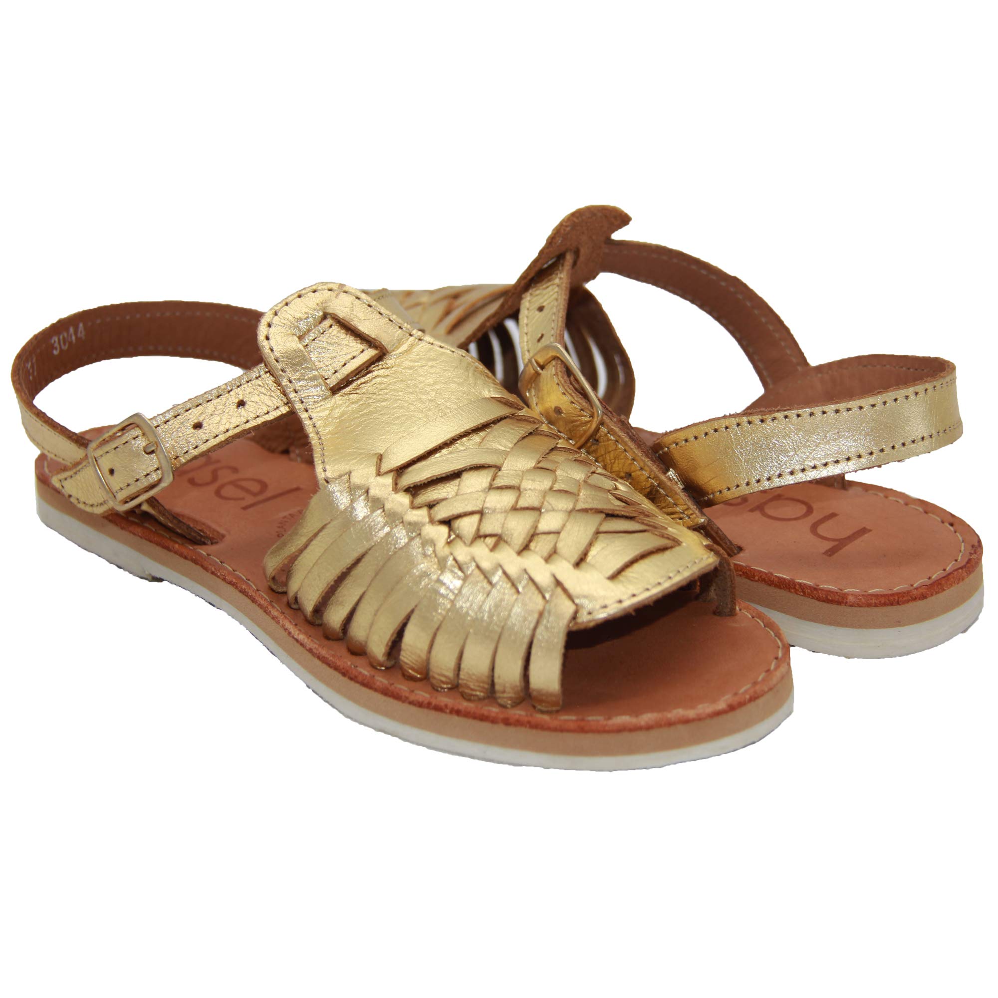 Women's Leather Huarache Sandals - Mexican Open-Toe Handmade Sandals for Women | Comfortable Summer Beach Walking & Boho Fashion Outfits