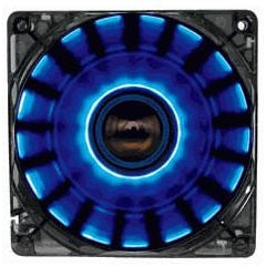LEPA 120x120x25mm High Performance Cooling Fan with Blue LED - Quiet PC Case Fan for Gaming, Workstation & Home Office Computers - Perfect for Cooling CPU, GPU & PC Cases