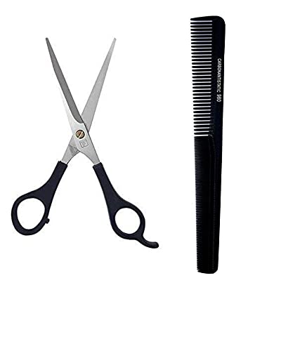 Professional Hair Cutting Scissors & Comb Set for Men and Women - Styling, Trimming & Grooming Kit for Home & Salon Use