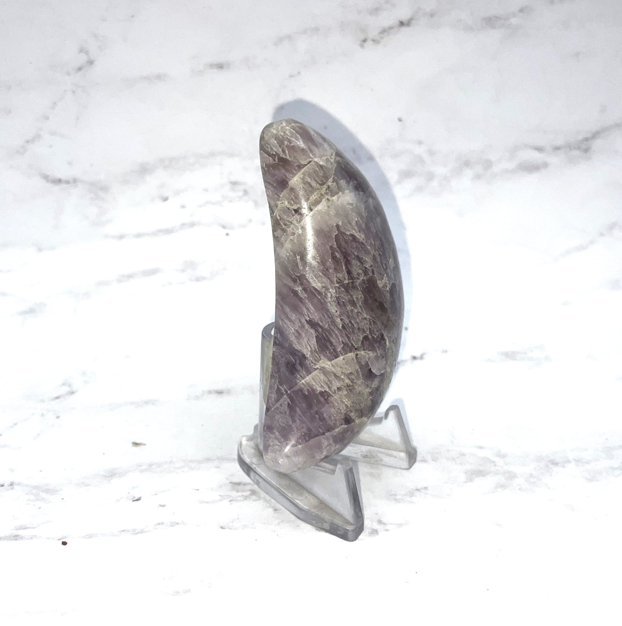 Natural Ametrine Moon Carving Gemstone - Healing Crystal for Meditation, Yoga & Spiritual Decor | Perfect for Home, Office & Gift Giving