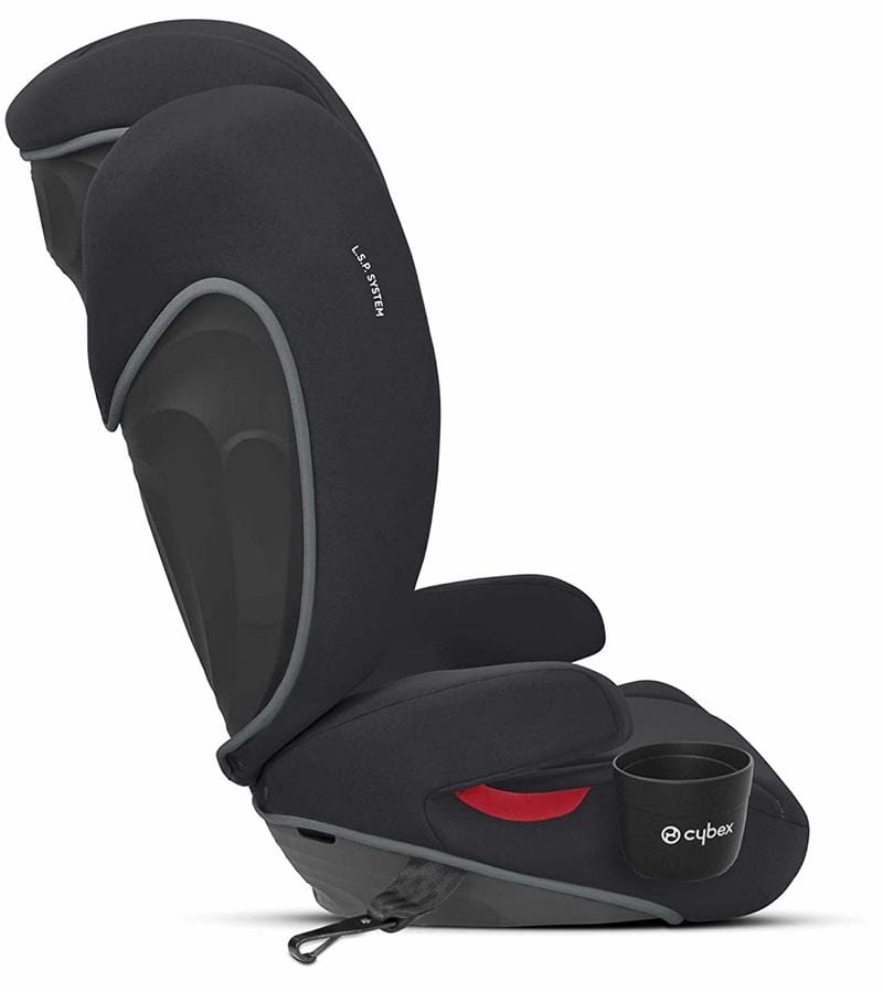 Cybex Solution B-Fix Booster Car Seat for Kids - Volcano Black | Safe & Comfortable for Travel & School Drop-Offs