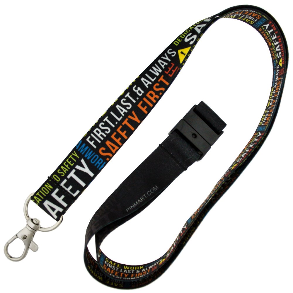 PinMart Safety Breakaway Lanyard with Quick Release - Adjustable Neck Strap for ID Badges, Keys & Work Accessories - Ideal for Hospitals, Schools & Corporate Offices
