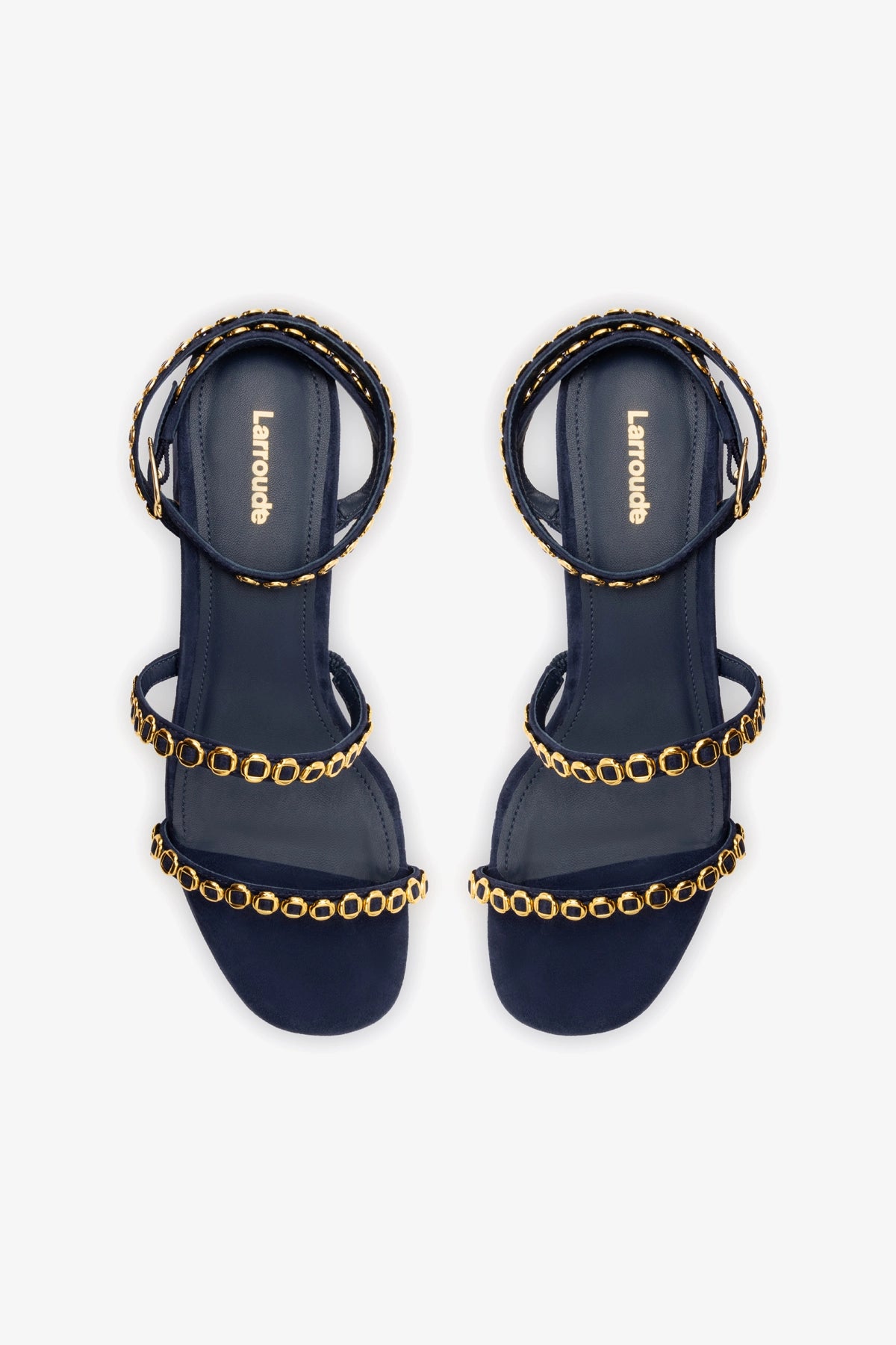 Gio Milanina Navy Suede Sandals for Women - Comfortable & Stylish Summer Casual Shoes for Beach, Walking, and Outdoor Activities