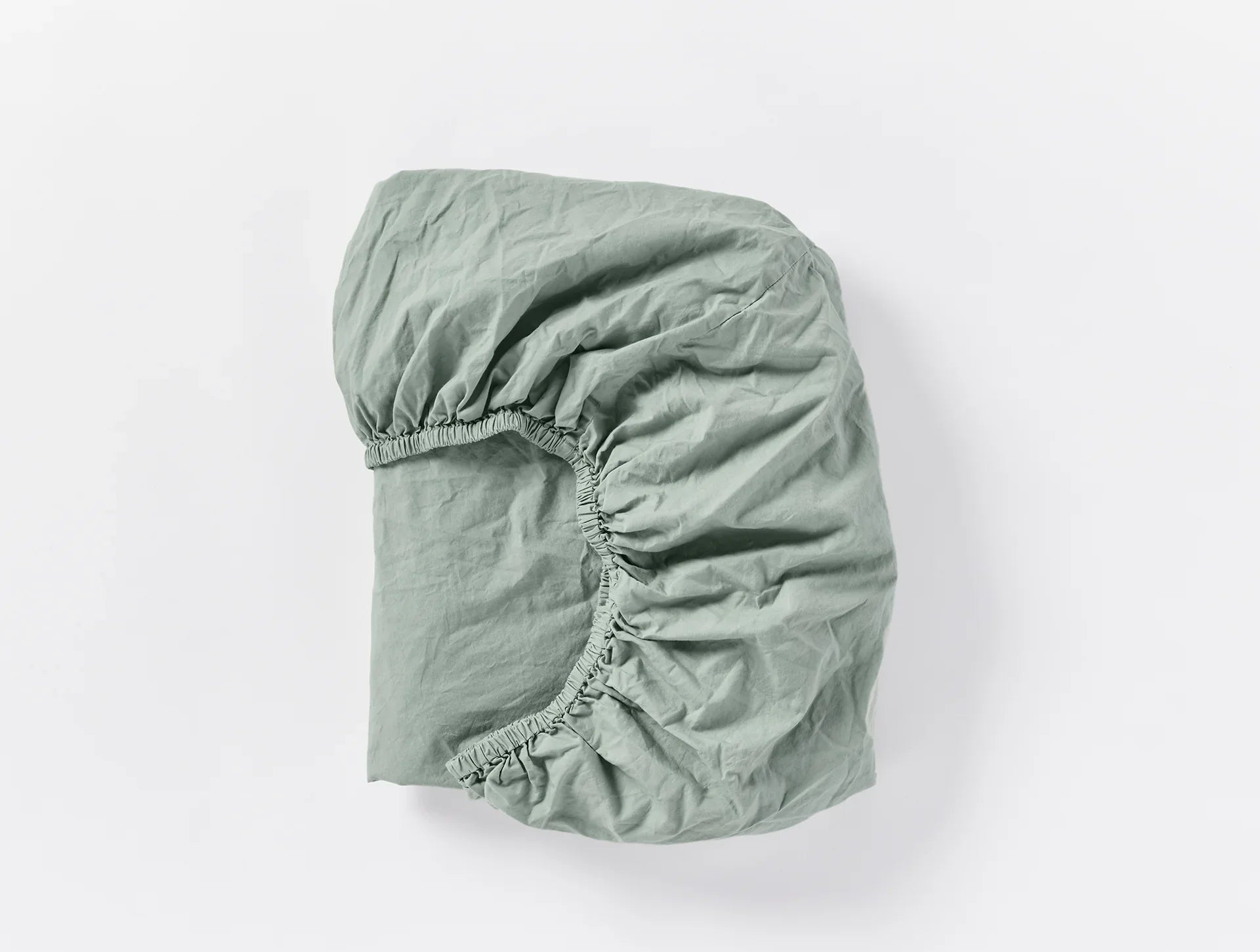 Organic Crinkled Percale Fitted Sheet - Queen Size, 100% Organic Cotton, Wrinkle-Resistant & Breathable - Perfect for Eco-Friendly Bedrooms & Sustainable Home Decor