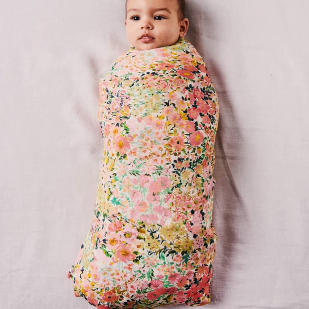 You're Beautiful Bamboo Swaddle Blanket - Soft & Breathable Baby Wrap, One Size Fits All (0-12 Months) - Perfect for Swaddling, Nursing & Stroller Outings